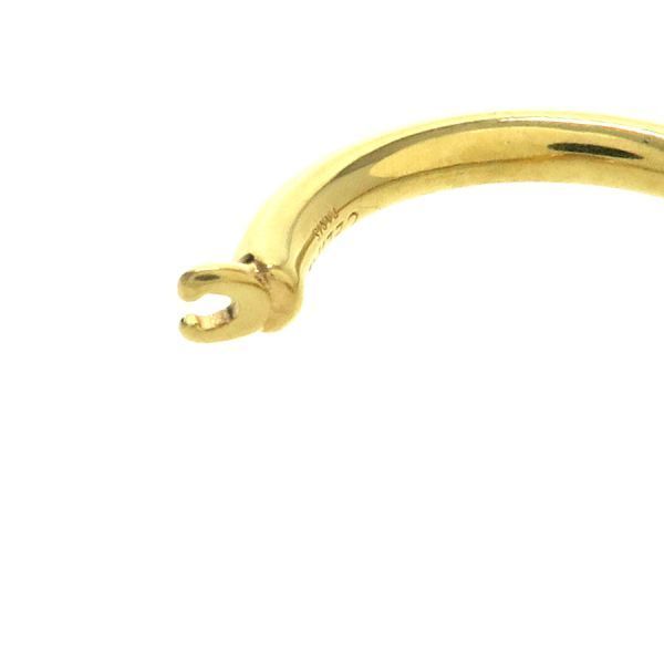 Celine Knot Small Hoop Earrings Gold Finish Brass — view 7