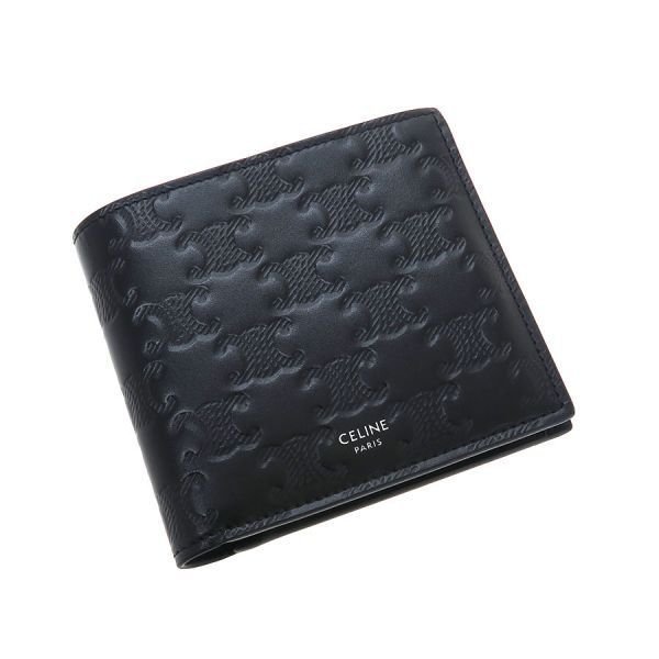 Celine Bifold Wallet Triomphe Embossed