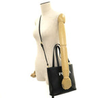 Prada Logo Leather 2-Way Messenger — view 9