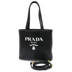 Prada Logo Leather 2-Way Messenger