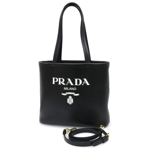 Prada Logo Leather 2-Way Messenger
