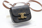 Celine Triomphe Mini Black Leather Shoulder — view 4