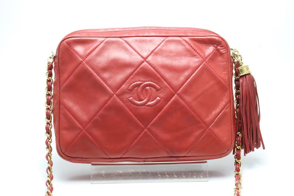 Chanel 0 Quilted Fringe GD Leather Chain Shoulder — view 2