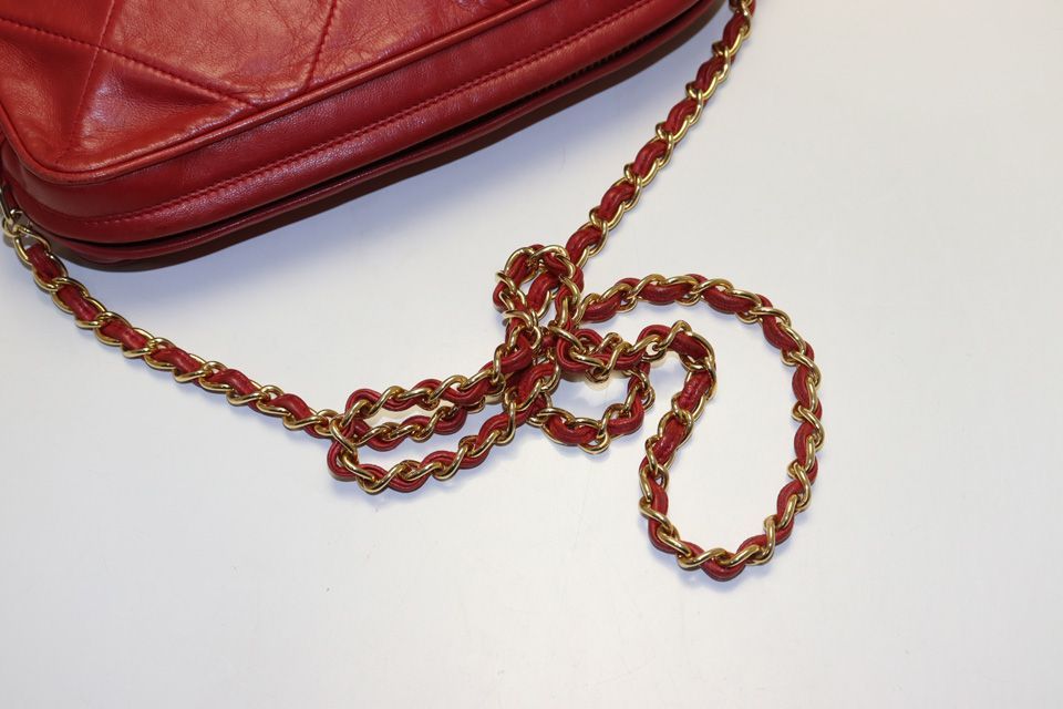 Chanel 0 Quilted Fringe GD Leather Chain Shoulder — view 6