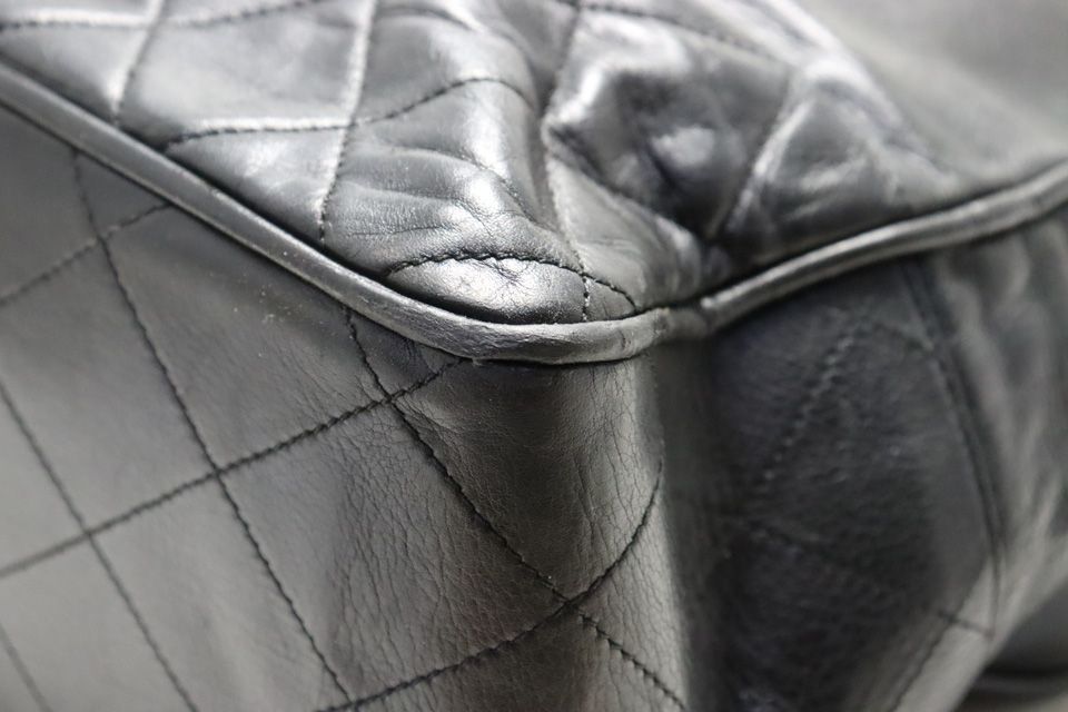 Chanel 0 Quilted GD Leather Chain Tote — view 4