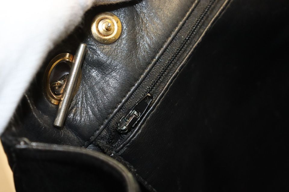 Chanel 0 Quilted GD Leather Chain Tote — view 9