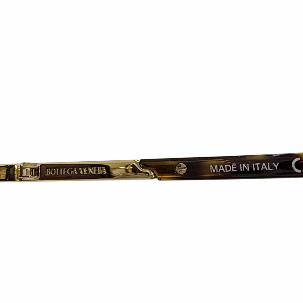 Bottega Veneta BV Forte Sunglasses Clear Brown Marble Gold 49 Eyewear — view 9