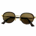 Bottega Veneta BV Forte Sunglasses Clear Brown Marble Gold 49 Eyewear