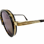 Bottega Veneta BV Forte Sunglasses Clear Brown Marble Gold 49 Eyewear — view 7