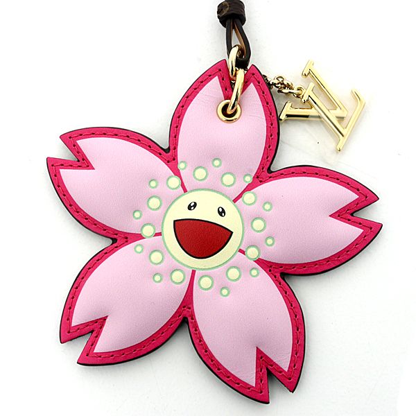 Louis Vuitton Takashi Murakami LV TM Bag Charm Cherry Blossom Pink — view 3
