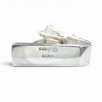 Hermes Vintage Ceinture Belt Motif Scarf Ring Silver — view 3