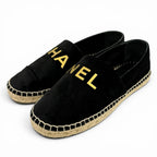 Chanel Logo Slipper Black