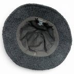 Chanel Cotton Wool CC Logo Hat Black Gold — view 6