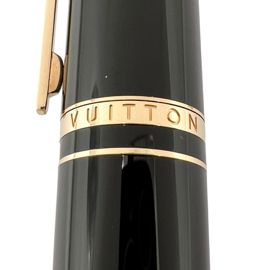 Louis Vuitton Dog Lacquer Twist Ballpoint Pen Black Gold — view 7