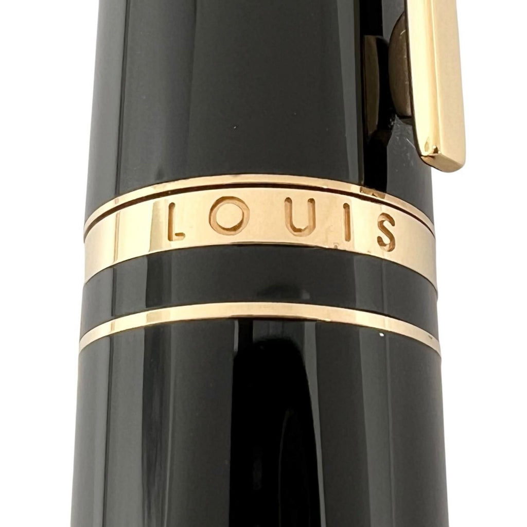 Louis Vuitton Dog Lacquer Twist Ballpoint Pen Black Gold — view 6