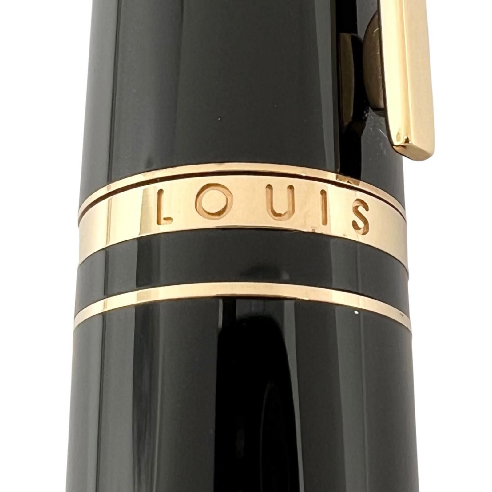 Louis Vuitton Dog Lacquer Twist Ballpoint Pen Black Gold — view 6