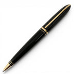 Louis Vuitton Dog Lacquer Twist Ballpoint Pen Black Gold
