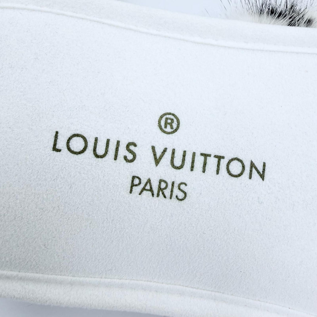 Louis Vuitton Sweet Line Mink Monogram Slippers Ivory — view 9