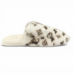 Louis Vuitton Sweet Line Mink Monogram Slippers Ivory — view 5