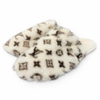 Louis Vuitton Sweet Line Mink Monogram Slippers Ivory