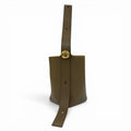 Loewe Pebble Bucket Bag Smooth Calfskin Anagram with Khaki