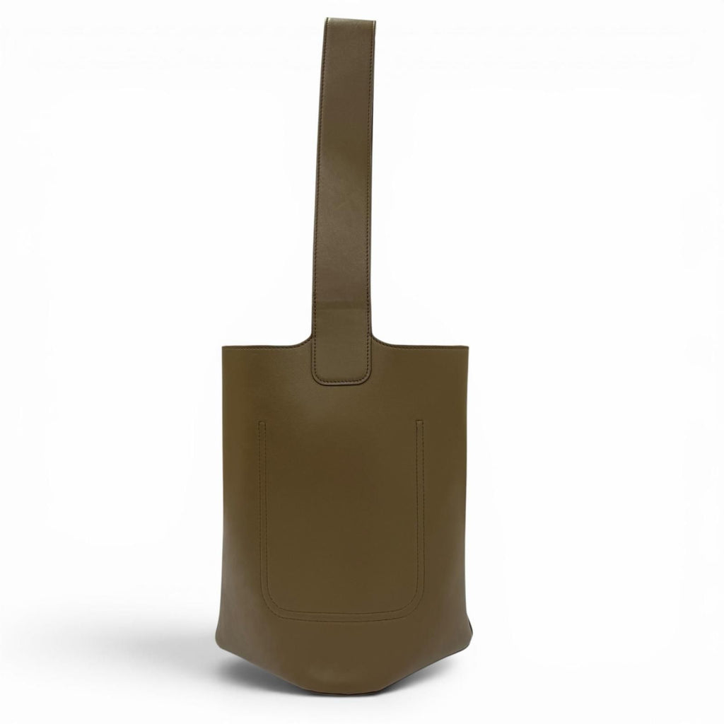 Loewe Pebble Bucket Bag Smooth Calfskin Anagram with Khaki — view 3