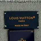 Louis Vuitton Vivienne Cvd Wool Scarf with Fringe Gray — view 8