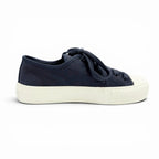 Prada Triangle Logo Pattern Fabric Sneakers Navy — view 6