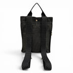 Hermes Her Line a Dos PM Canvas Backpack with Cadena Gray — view 2