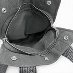 Hermes Her Line a Dos PM Canvas Backpack with Cadena Gray — view 4