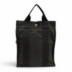 Hermes Her Line a Dos PM Canvas Backpack with Cadena Gray