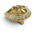 Chanel 25k CC Logo Heart Rhinestone Brooch Gold Box — view 3