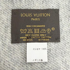Louis Vuitton Scarf Reykjavik Cashmere 100% Echarpe Monogram Fringe Black — view 6