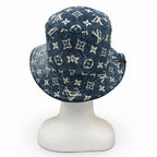 Louis Vuitton Monogram Bob Denim Hat Indigo Blue — view 5