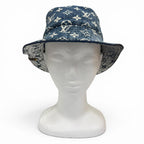 Louis Vuitton Monogram Bob Denim Hat Indigo Blue — view 3