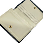Gucci Bifold Wallet GG Marmont Ivory Dark Navy Quilted Leather — view 3