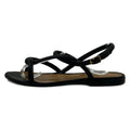 Hermes Sandals 37 Black Leather