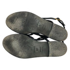 Hermes Sandals 37 Black Leather — view 4