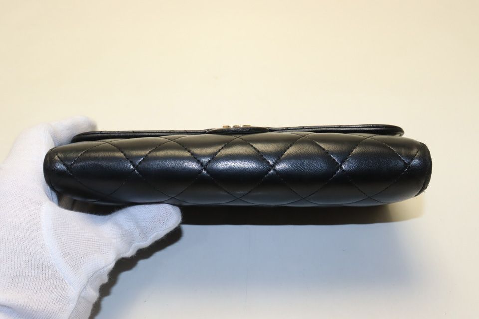 Chanel Quilted GD Leather Bifold Wallet — view 3