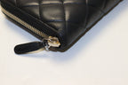 Chanel Quilted GD Leather Zip Around Wallet — view 4