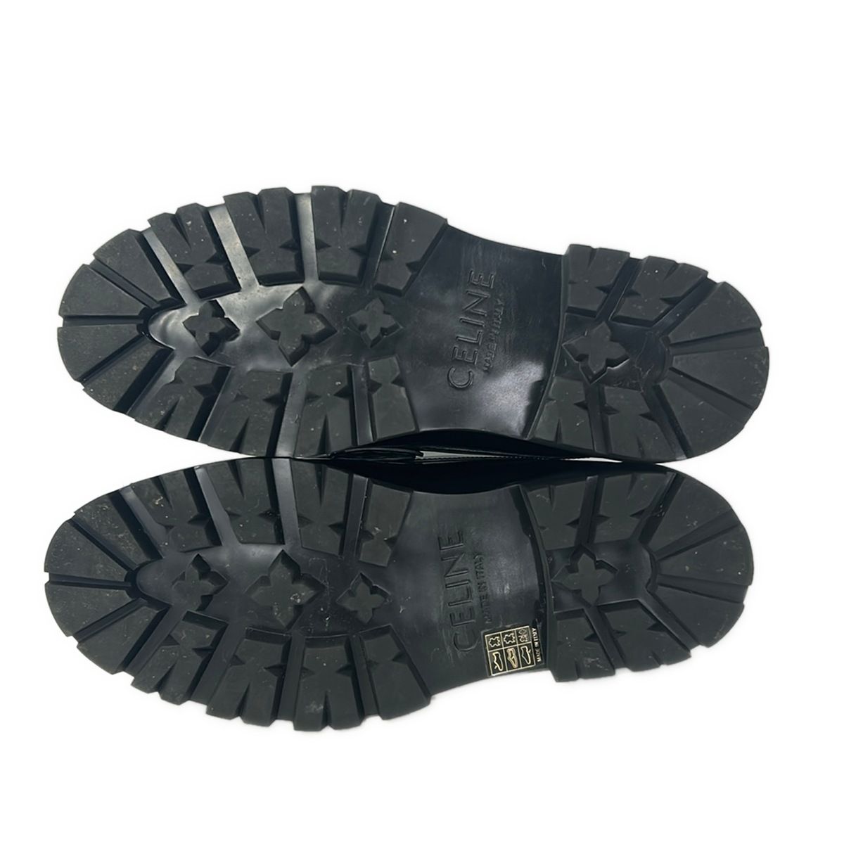 Celine Loafers 40 Black Triomphe Chain Margaret Leather — view 4