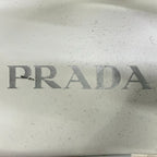Prada Sandals 39 White Beige Wedge Sole Braided — view 5