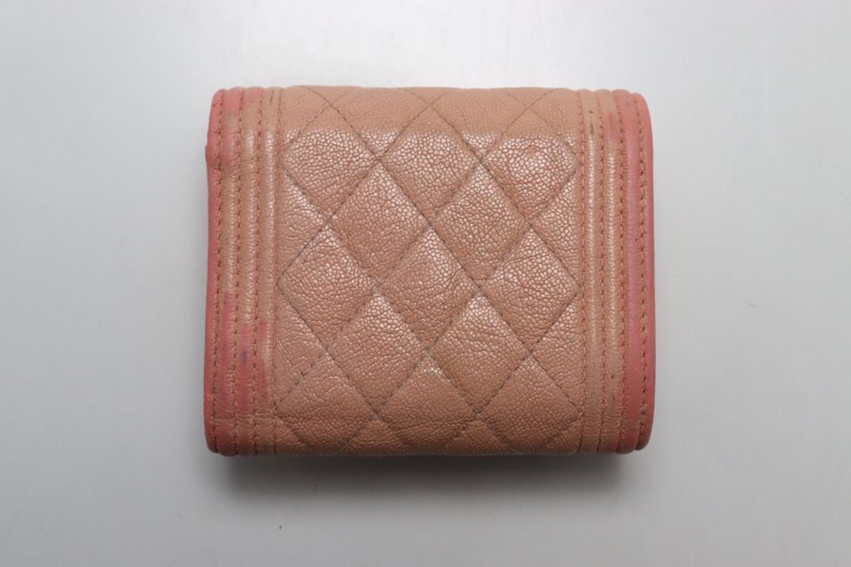 Chanel 27 Boy GD Leather Bifold Wallet — view 2