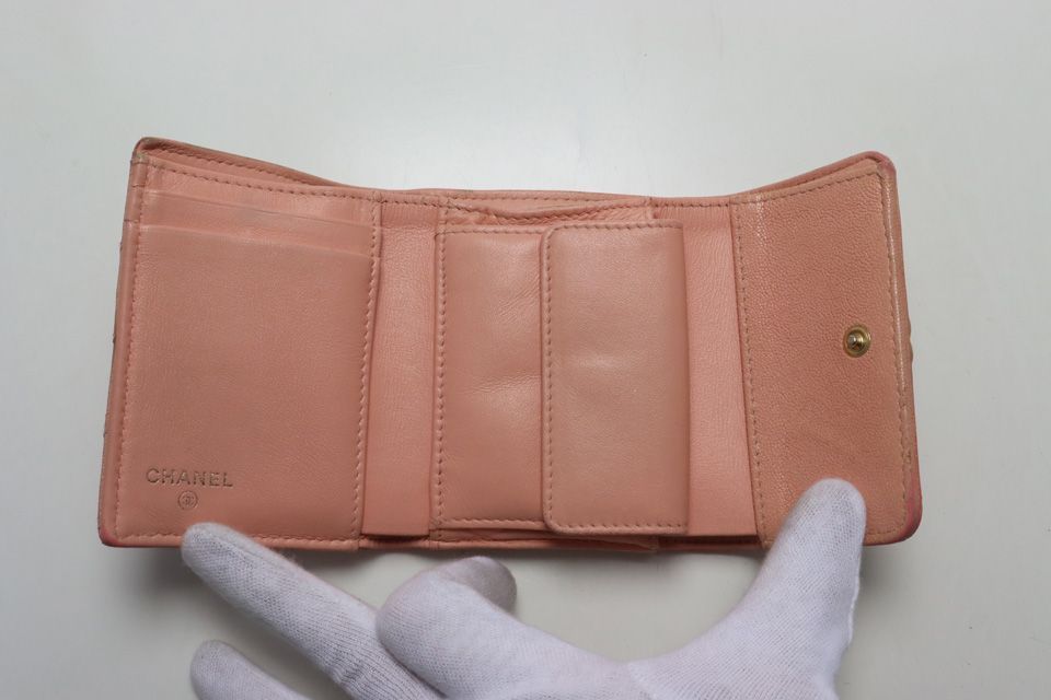 Chanel 27 Boy GD Leather Bifold Wallet — view 4