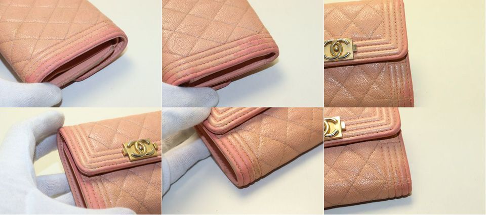 Chanel 27 Boy GD Leather Bifold Wallet — view 9