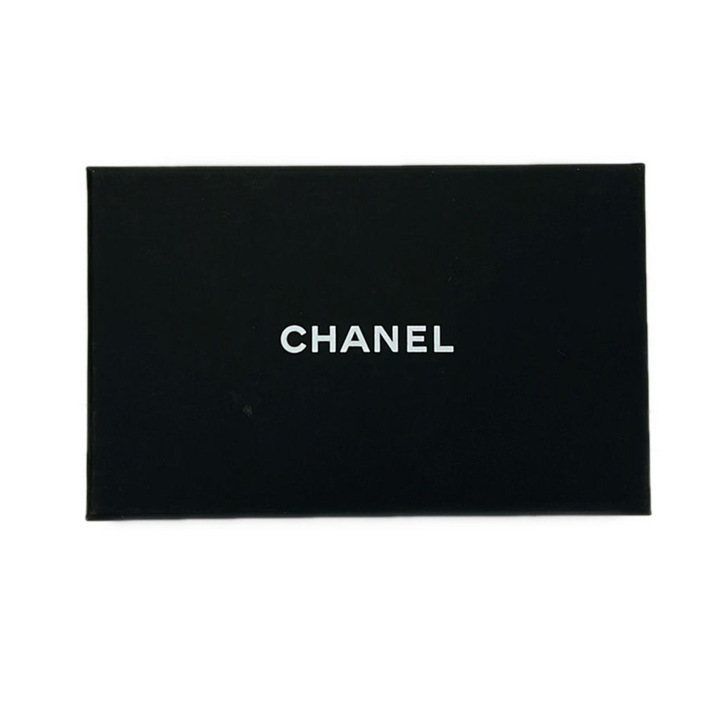 Chanel Business Card Holder Quilted Pink Beige CC Logo Gold Lambskin — view 6