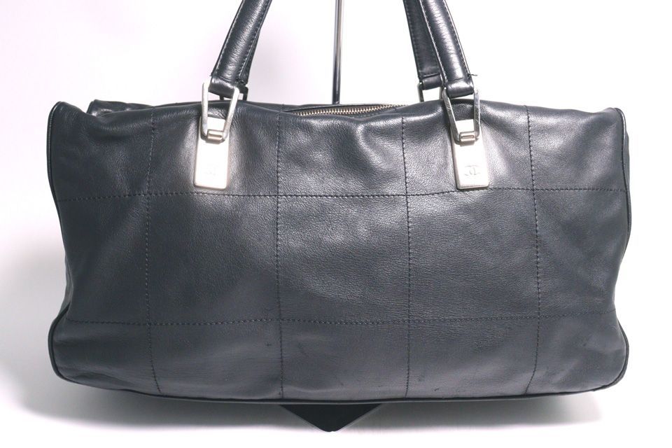 Chanel Choco Bar Leather Handbag — view 2