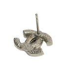 Chanel Earrings CC Logo Silver — view 4