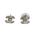 Chanel Earrings CC Logo Silver — view 2