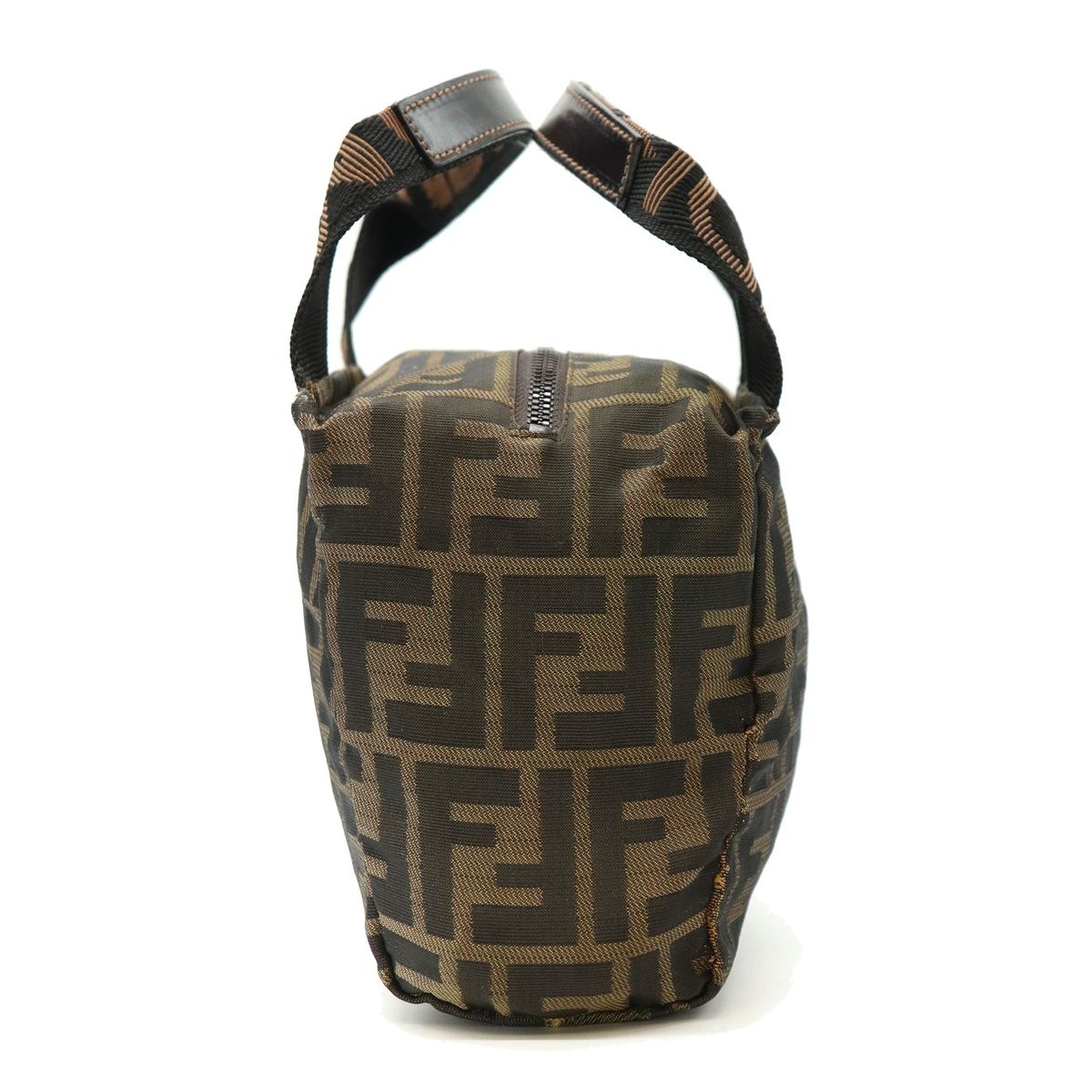 Fendi Zucca Handbag Pouch Inventory Nylon Khaki — view 3